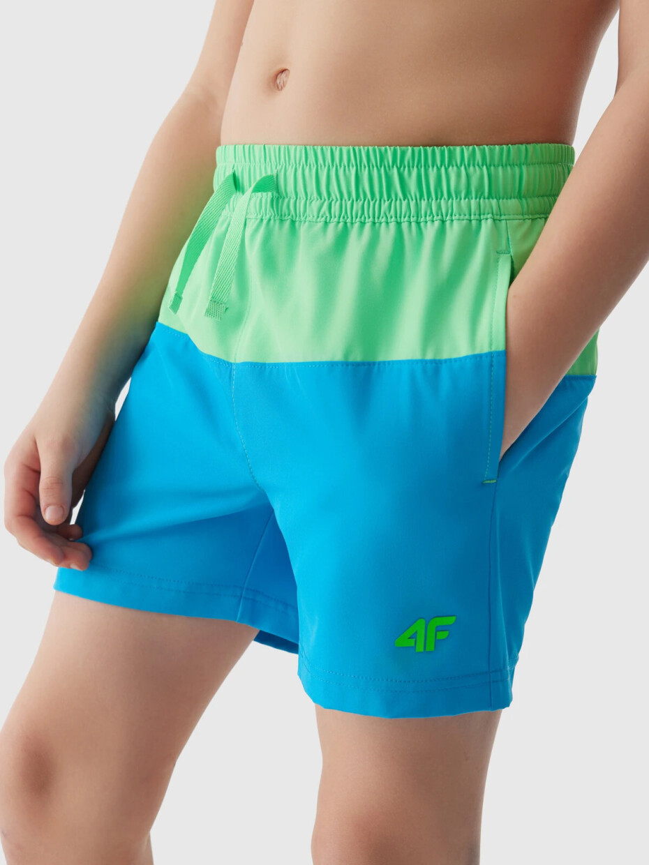 Chlapecké plážové šortky typu boardshorts 4F - modré Velikost: 134/140 - main (4)