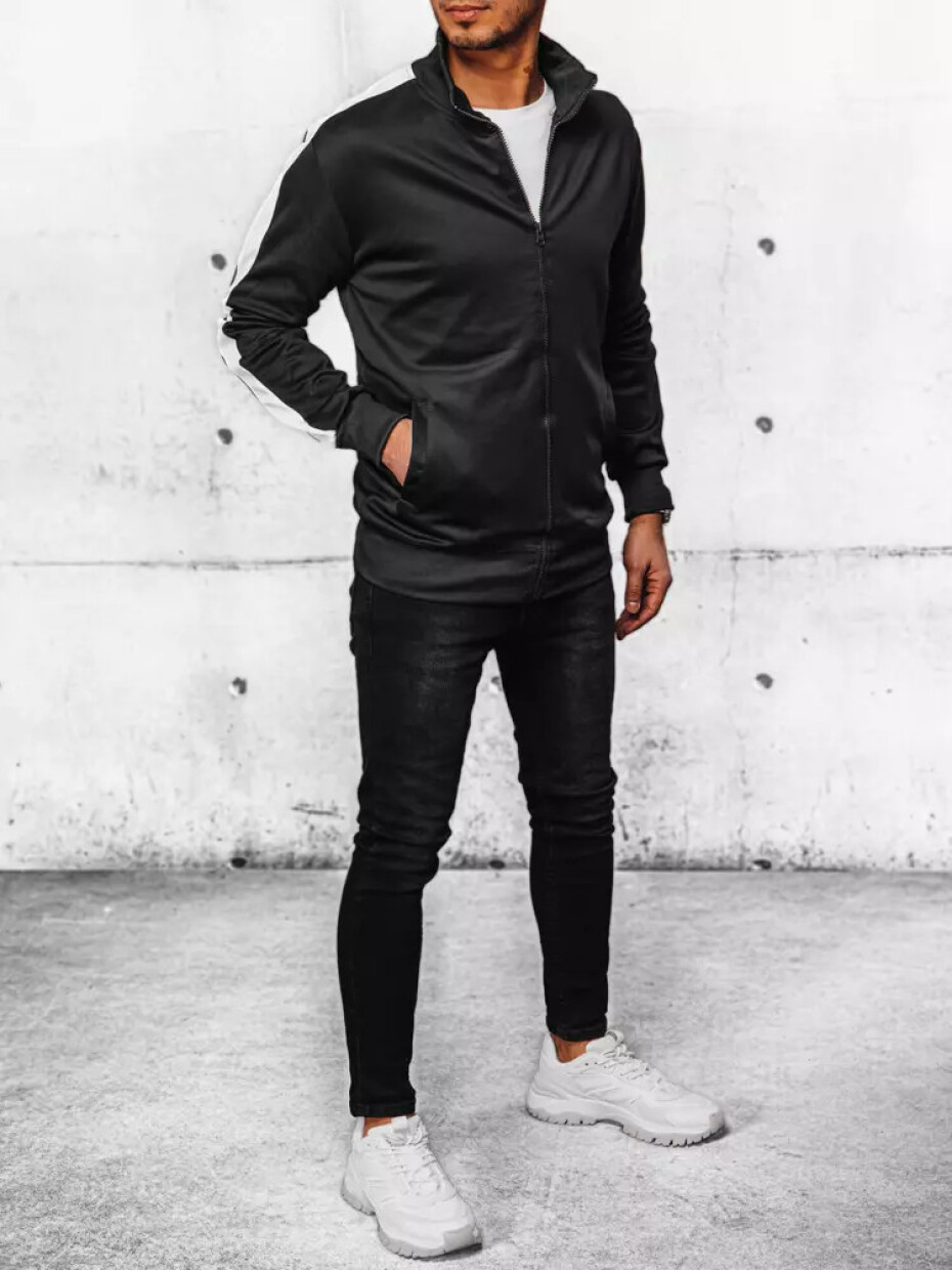 Pánská černá mikina na zip Dstreet BX5562 XL - main (2)