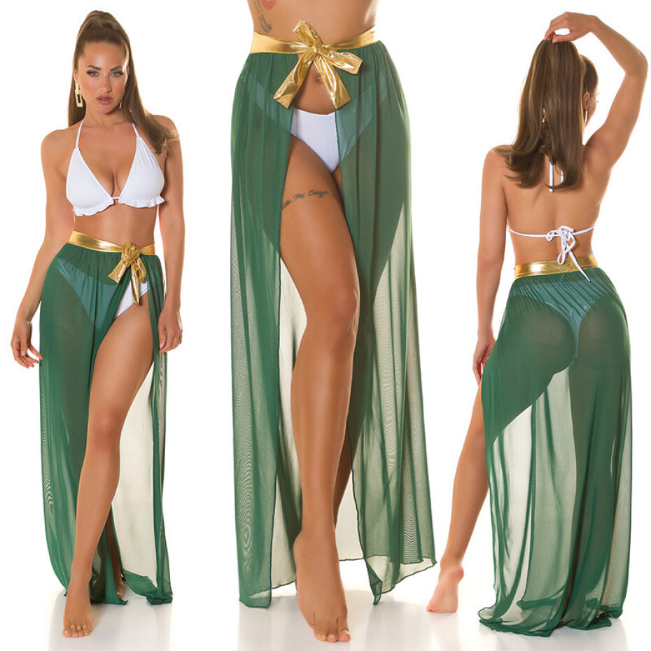 Sexy průhledná maxisukně Koucla / Cover-Up NEONCORALL Einheitsgroesse - main (7)