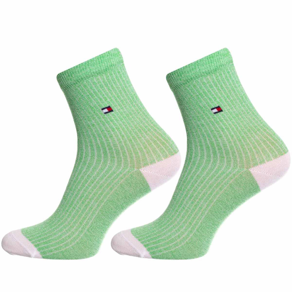 Ponožky Tommy Hilfiger 2Pack 701222646004 White/Green 35-38 - main (3)