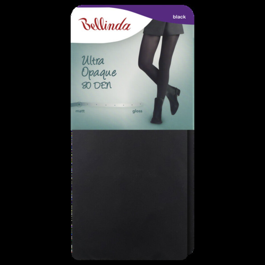 Neprůhledné punčochové kalhoty ULTRA OPAQUE 80 DEN - BELLINDA - černá S - main (1)