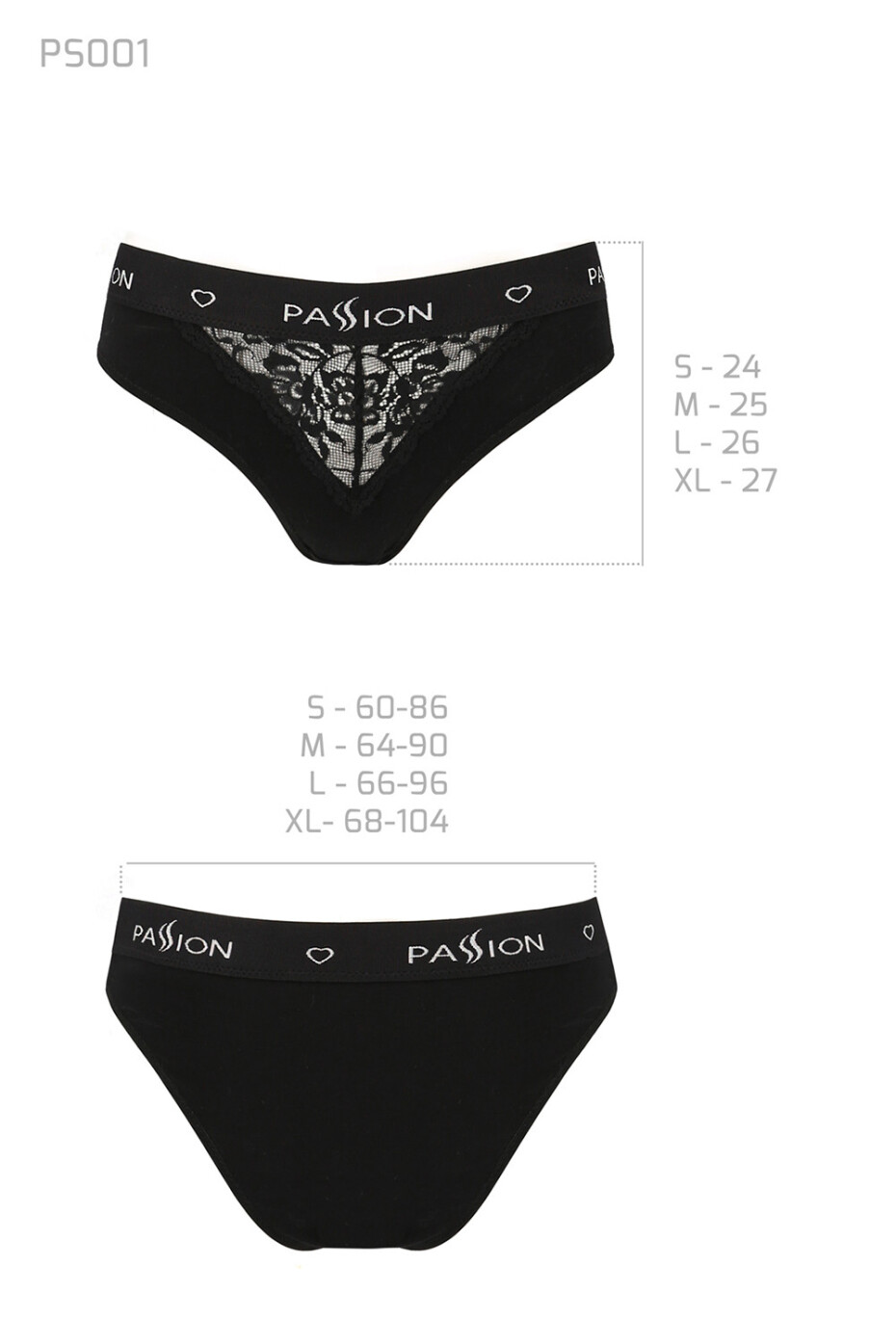 Passion PS001 barva:černá S - main (3)