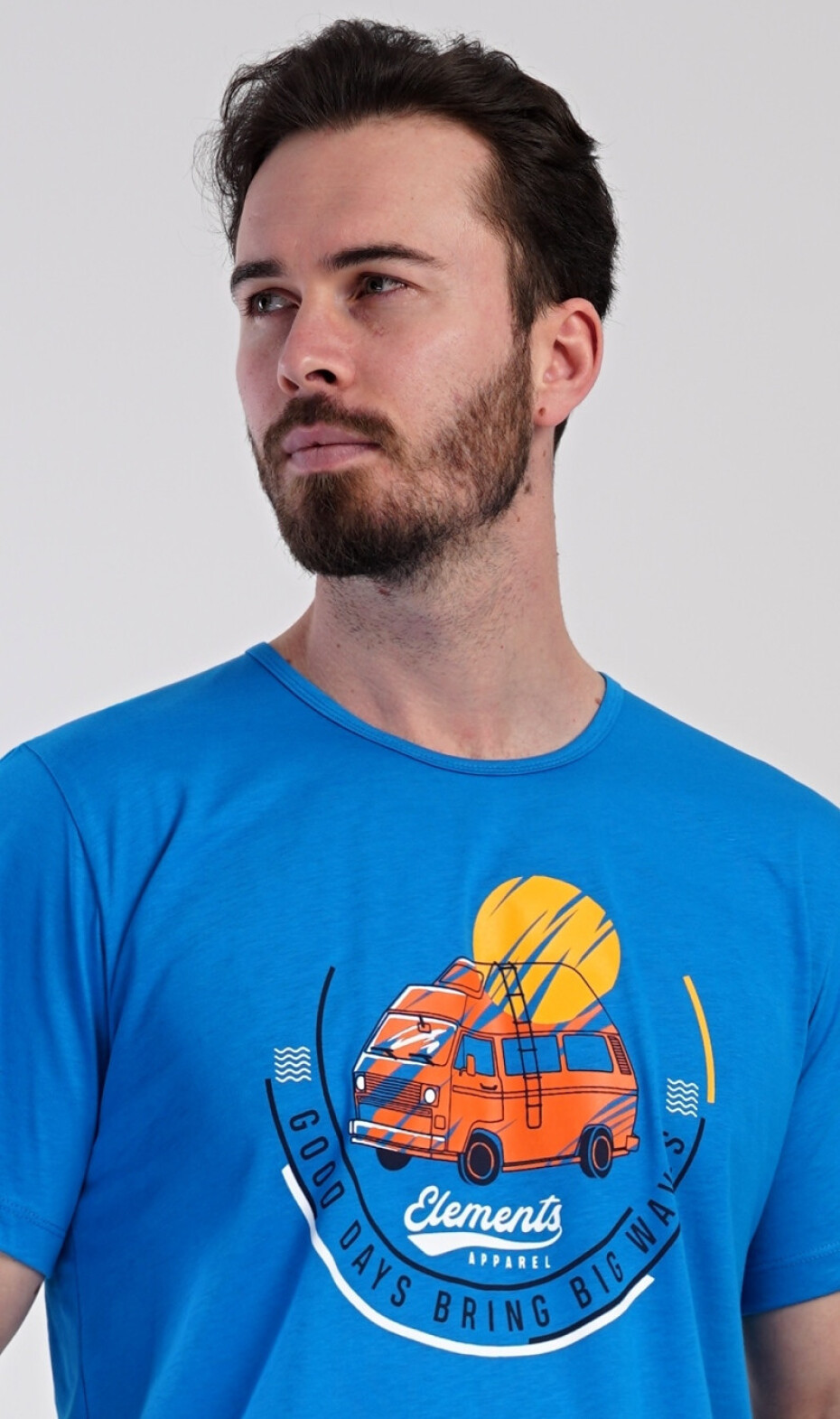 Pánské pyžamo šortky Adventure modrá XL - main (6)