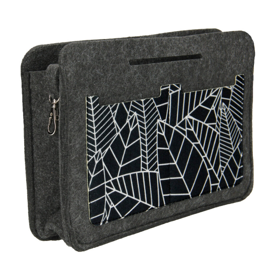 Bertoni Organizér do plstěné tašky Laurel Black/White 26 cm x 18 cm x 8 cm - main (2)
