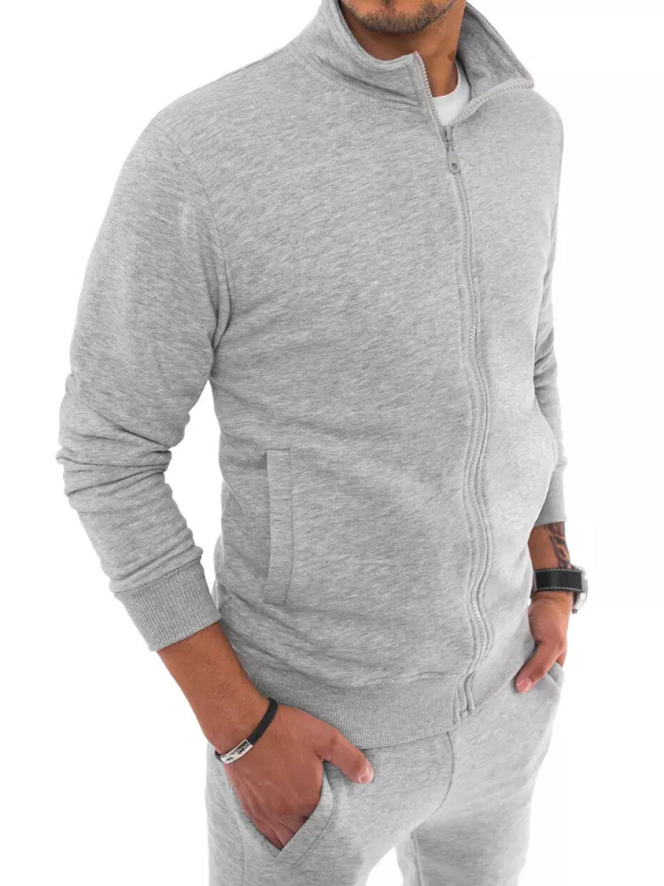 Šedá pánská mikina na zip Dstreet BX5036 XL - main (1)