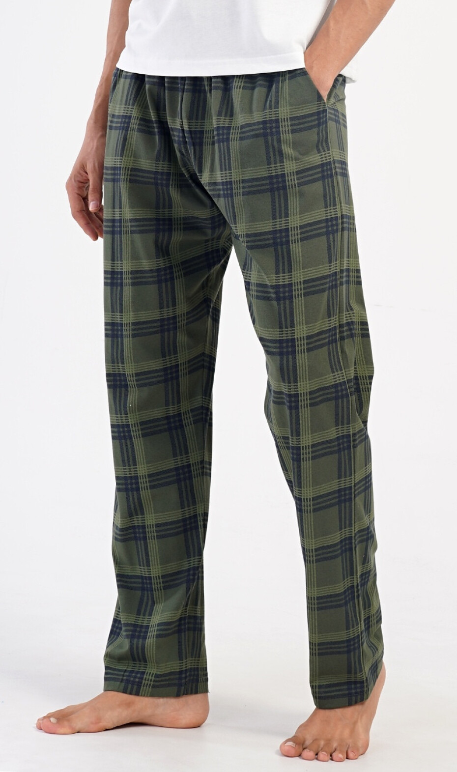 Pánské pyžamové kalhoty David khaki XXL - main (4)
