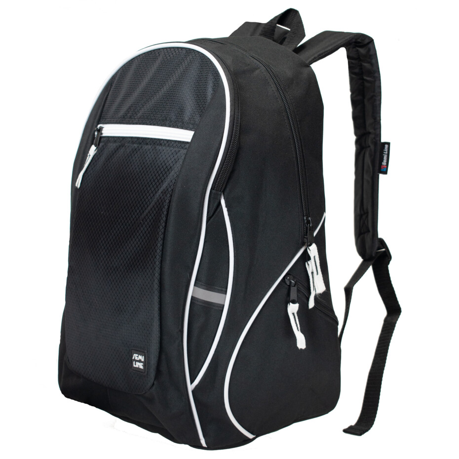 Batoh Semiline J4919-1 Black/White 43 cm x 32 cm x 20 cm - main (3)