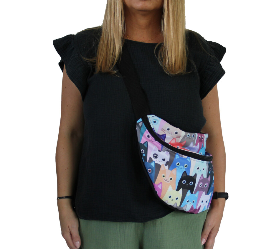 Bertoni Velká brašna do pasu Meow Multicolour 44 cm x 25 cm x 11,5 cm - main (1)
