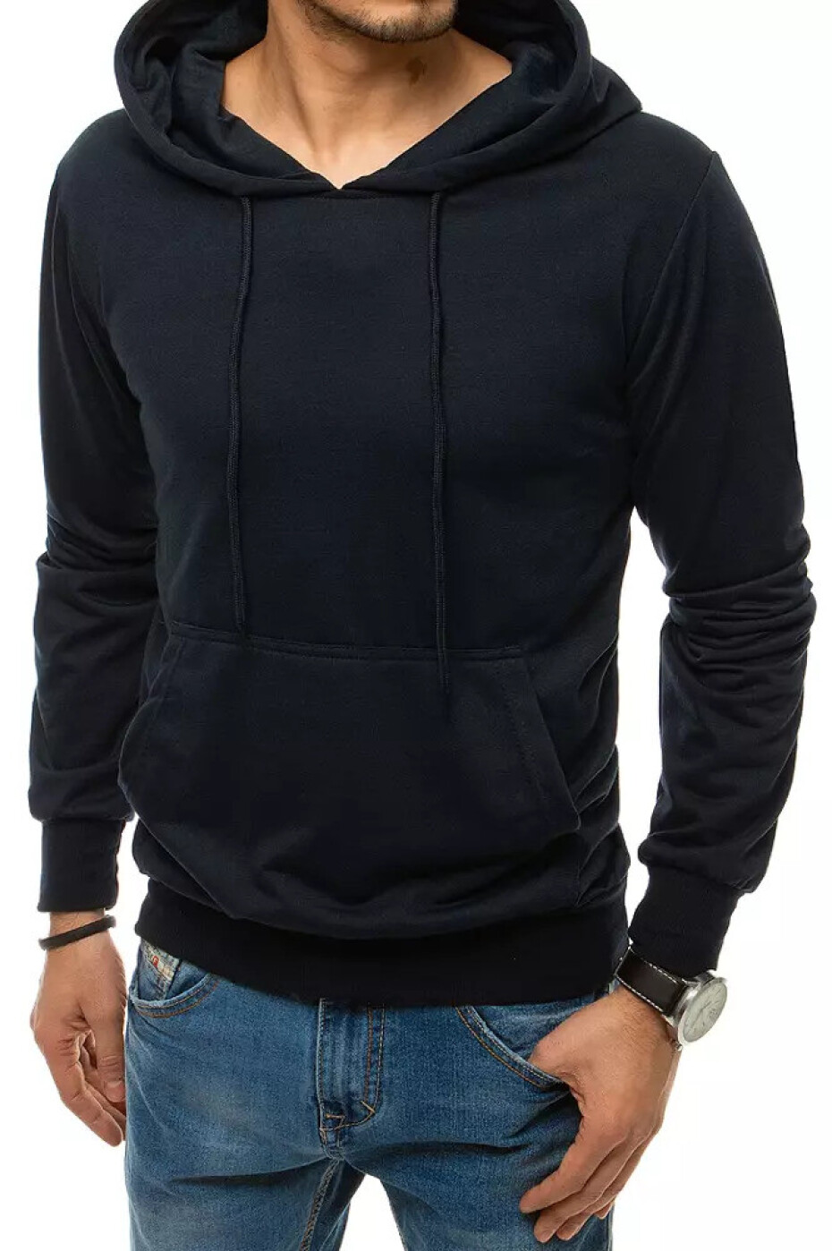 Tmavě modrá pánská mikina s kapucí BX4970 XXL - main (1)