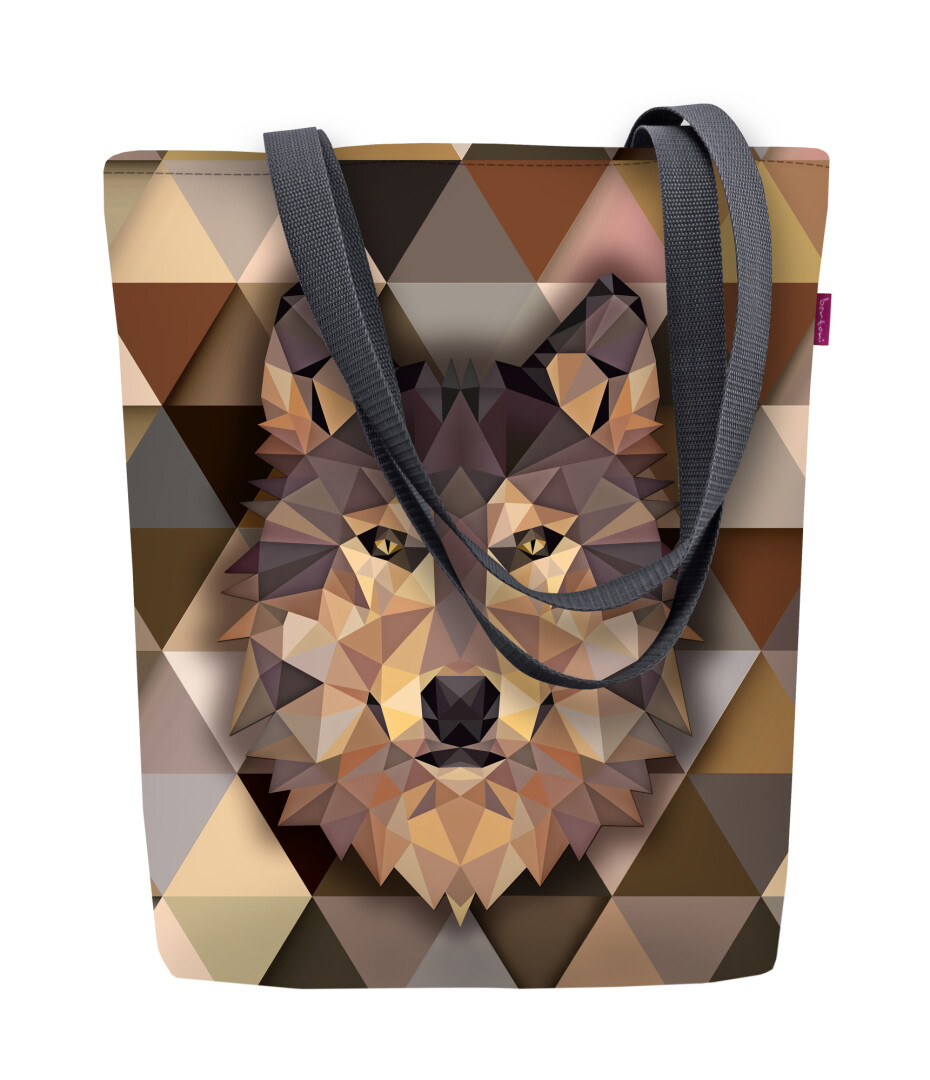 Bertoni Plátěná taška Sunny Wolf Brown 29 cm x 40 cm x 36 cm x 8 cm - main (5)