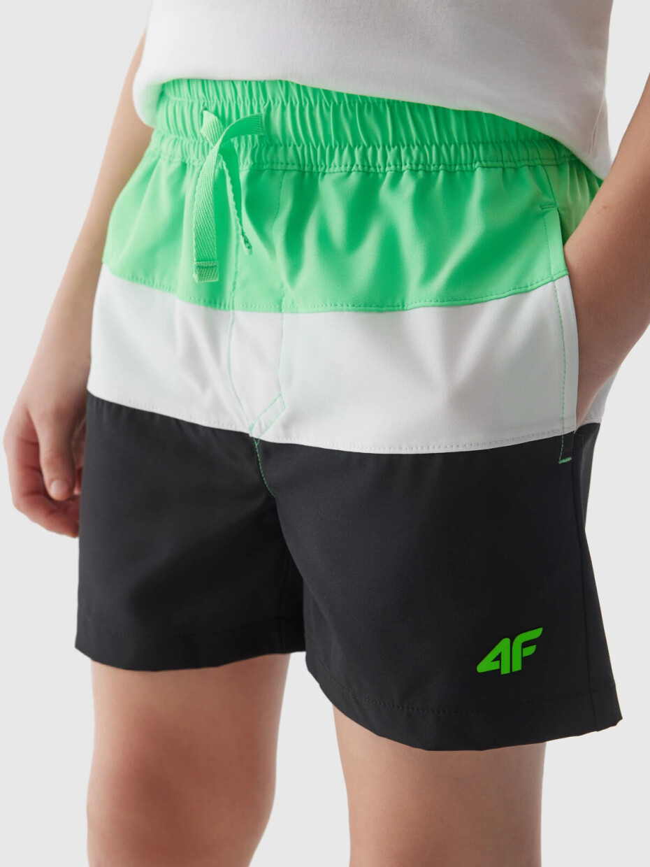 Chlapecké plážové šortky typu boardshorts 4F - zelené Velikost: 134/140 - main (1)