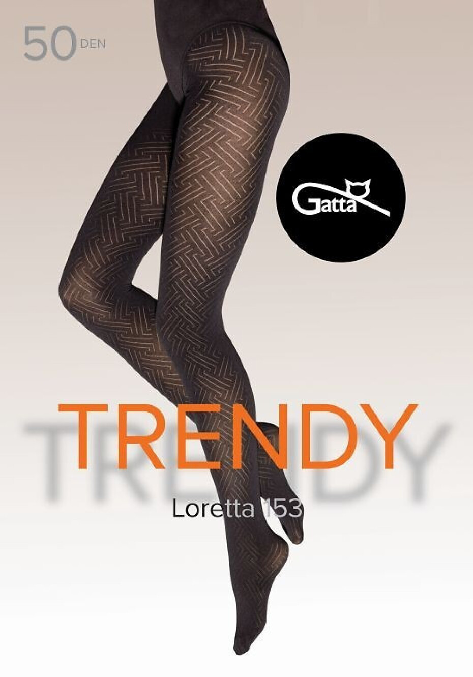 Punčocháče Gatta Loretta 153 50 den 5-XL nero 5-XL - main (0)