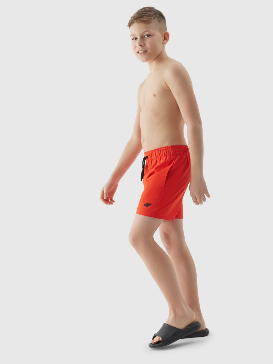 Chlapecké plážové šortky typu boardshorts 4F - červené Velikost: 158/164 - main (2)