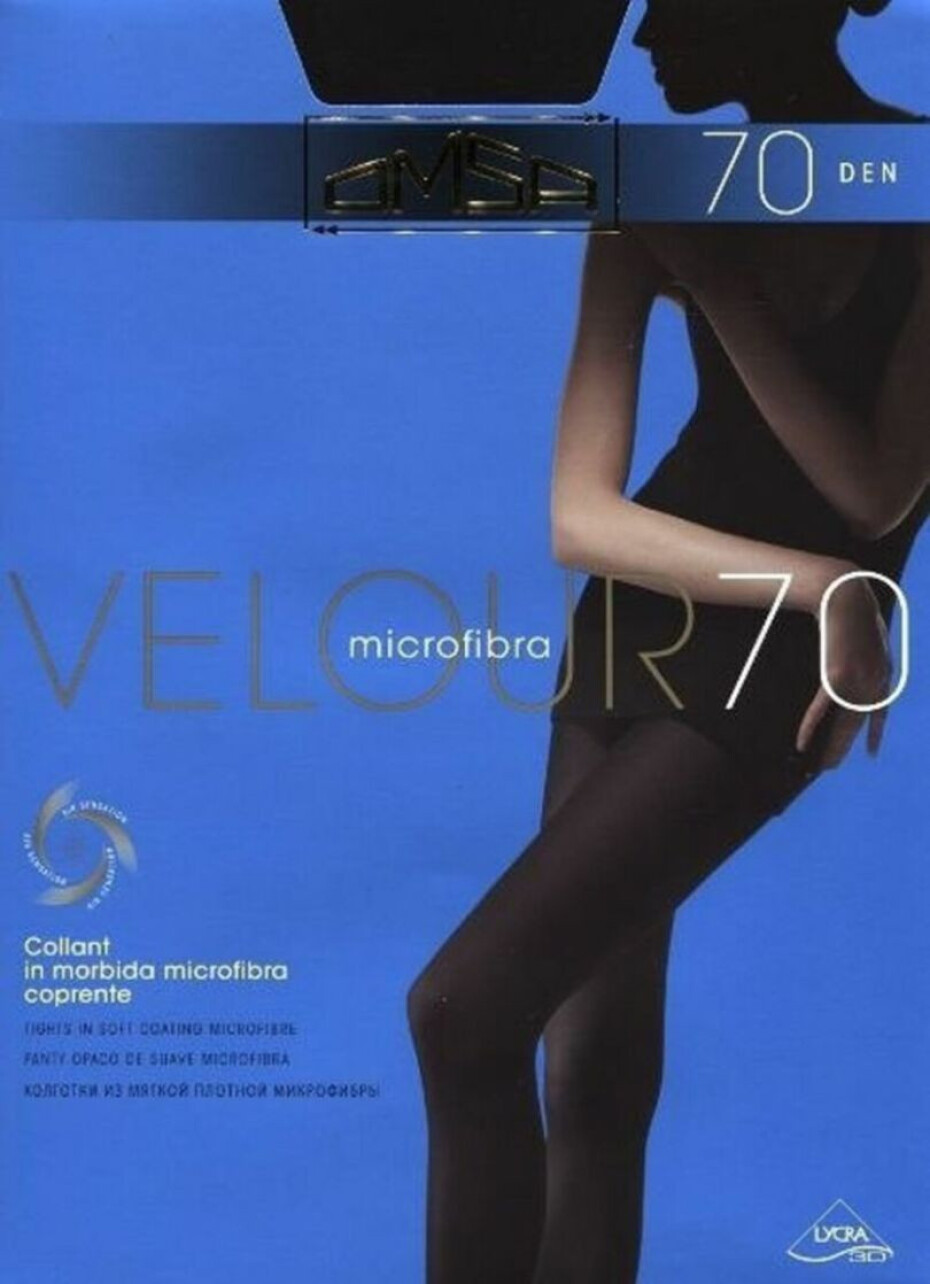 Dámské punčochové kalhoty Velour 70-5 NERO XL - main (0)