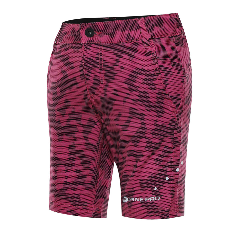 Dětské rychleschnoucí softshellové kraťasy ALPINE PRO TRENTO 2 magenta varianta pa 164-170 - main (0)