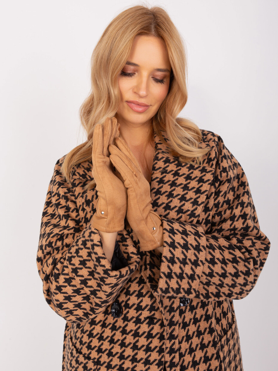 Elegantní dámské velbloudí rukavice L / XL - main (1)