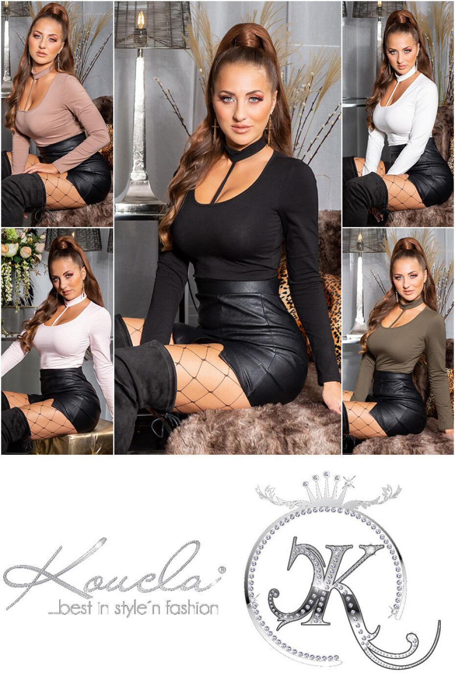 Sexy tričko KouCla Basic s dlouhým rukávem CAPPUCCINO L - main (11)