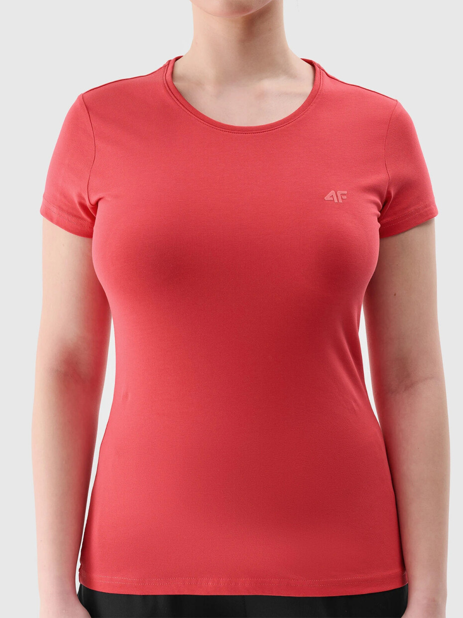 Dámské triko slim 4F - červené Velikost: XS - main (3)
