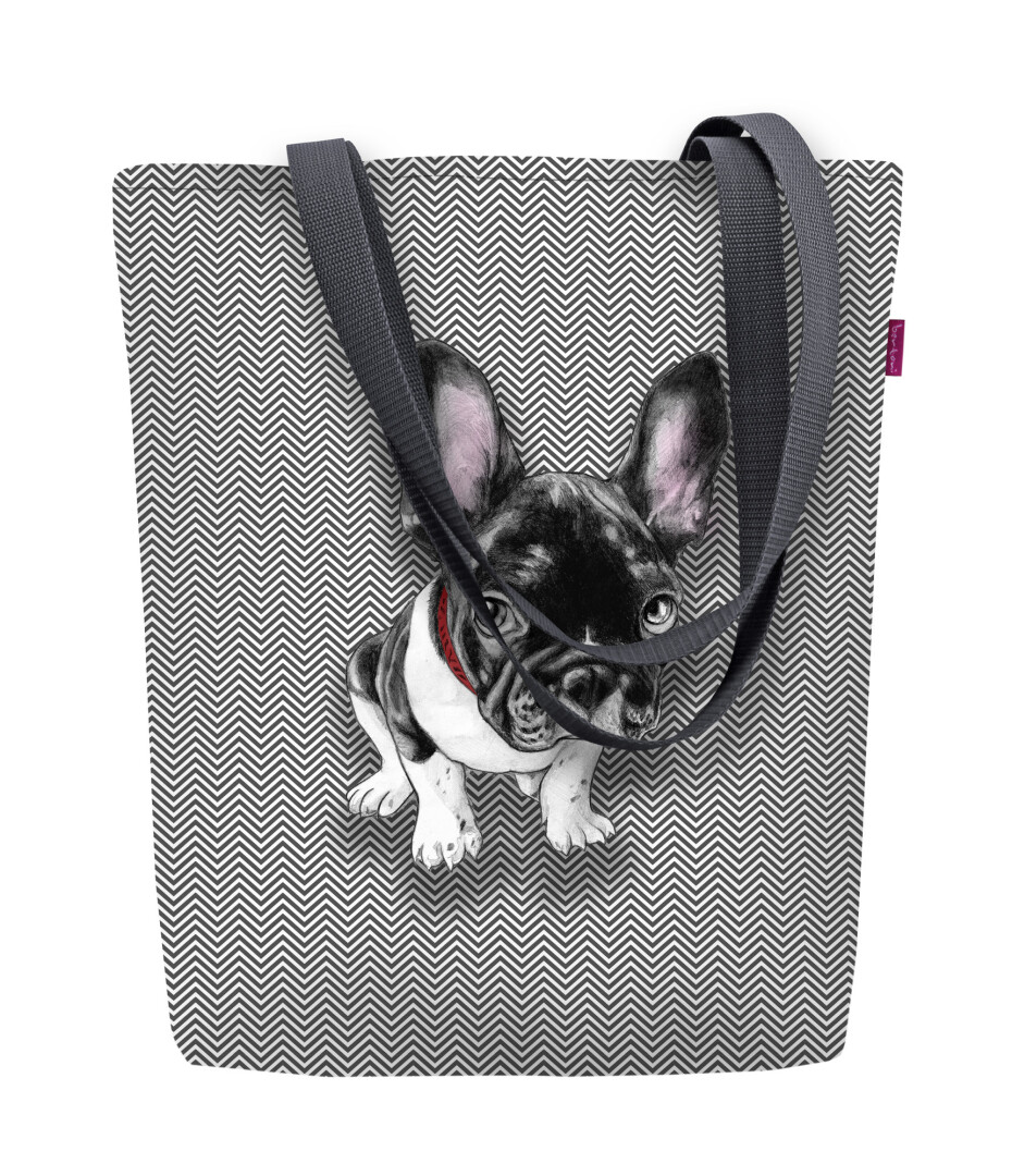 Bertoni Plátěná taška Sunny Chester Black/White 29 cm x 40 cm x 36 cm x 8 cm - main (2)
