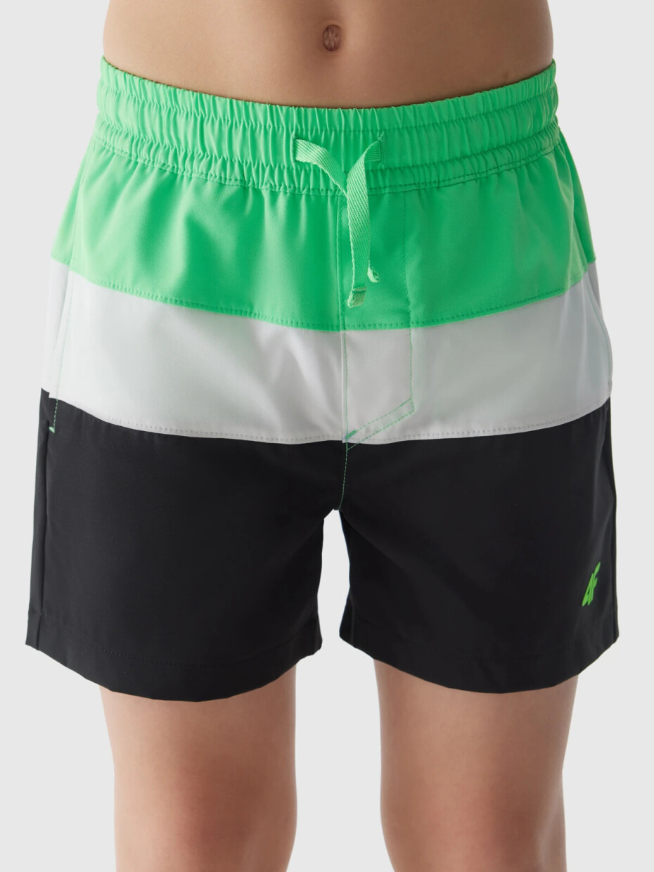 Chlapecké plážové šortky typu boardshorts 4F - zelené Velikost: 134/140 - main (5)